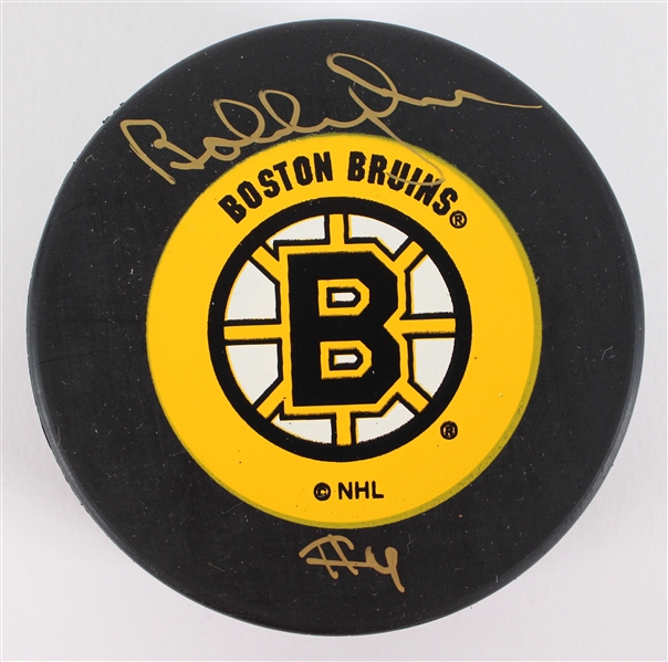 1966-78 Bobby Orr Boston Bruins Signed Hockey Puck (JSA) 