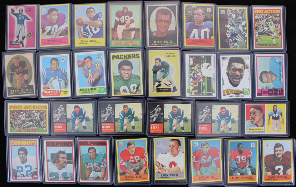 1960s Topps Football Hall of Fame Cards & more (Lot of 53)