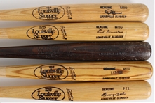 1980s Louisville Slugger Professional Model Game Bats (Lot of 5)(MEARS LOA)