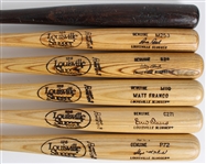 1980-85 circa Louisville Slugger Professional Model Game Bats (Lot of 6)