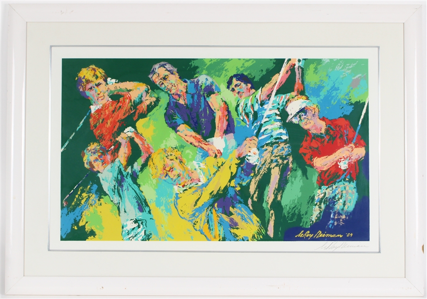 1984 LeRoy Neiman Signed 31"x44" Framed Golf Print (JSA) 