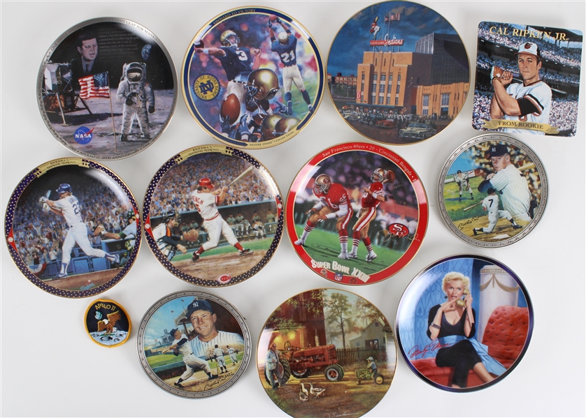 1990s Baseball, Football & more Bradford Exchange Collector Plates (Lot of 23)