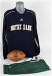 2000s Notre Dame Apparel & Football (Lot of 3)