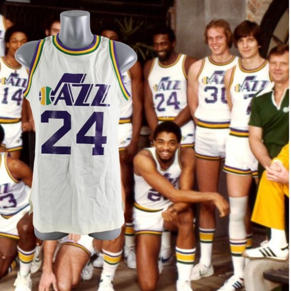 1978-79 Spencer Haywood Utah Jazz Game Worn Home Jersey (MEARS LOA)