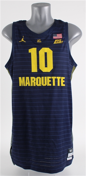 2018-19 Sam Hauser Marquette University Jordan Basketball Game Worn Jersey (MEARS A10)