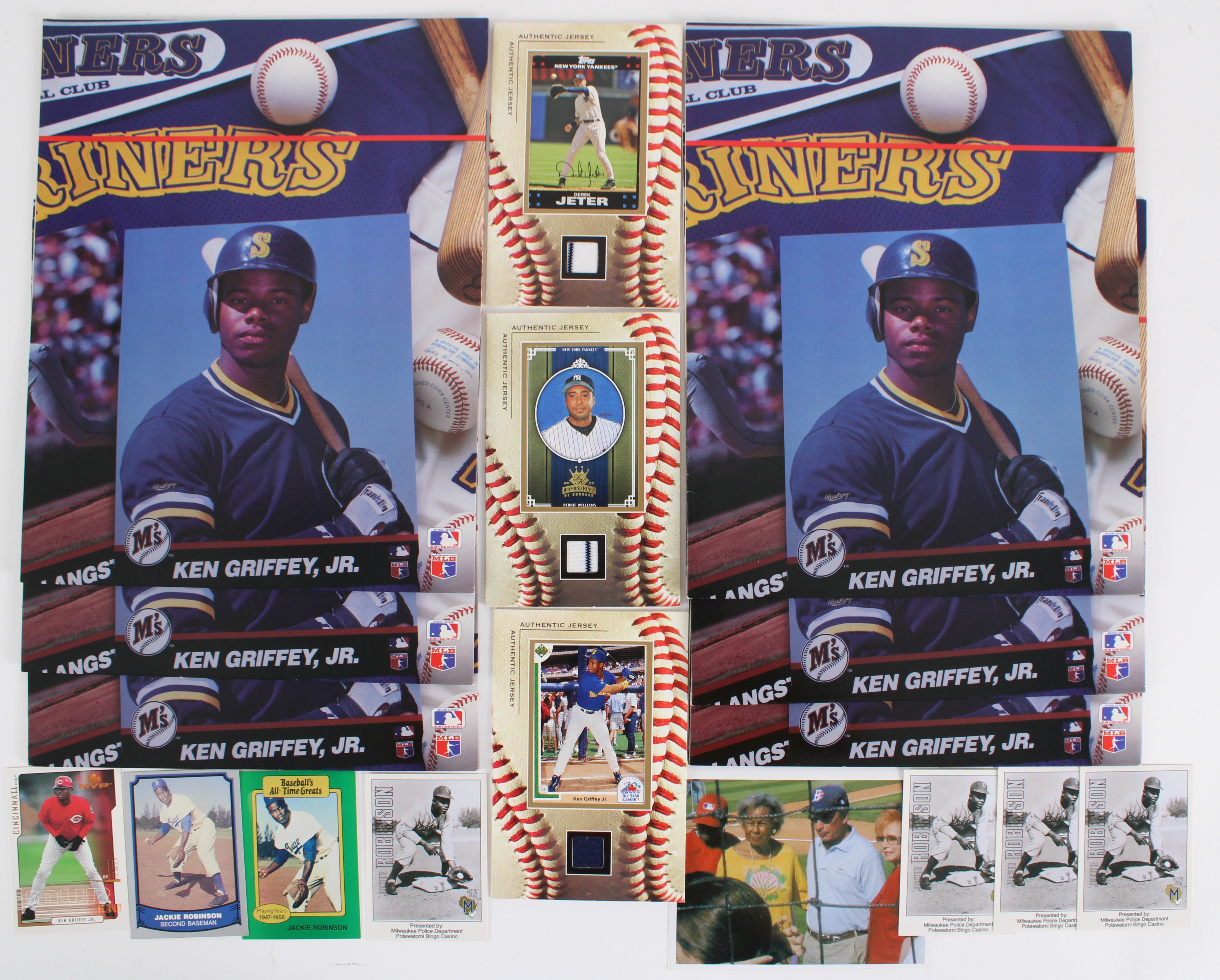 Lot Detail - 1960s-2000s Ken Griffey Jr Folders, Jackie Robinson ...