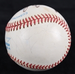 1984-94 Chicago Legends Michael Jordan Scottie Pippen Frank Thomas Signed OAL Brown Baseball (JSA)