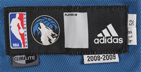 2008-09 Kevin Love Minnesota Timberwolves Game Jersey (MEARS A5)