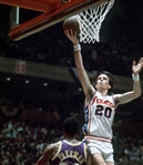 1973-75 circa Doug Collins Philadelphia 76ers Game Worn Home Trunks (MEARS LOA)