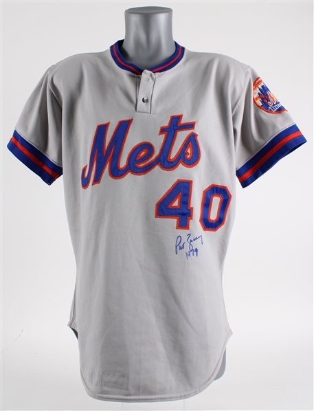 1979 Pat Zachry New York Mets Signed Game Worn Road Jersey (JSA) MEARS LOA