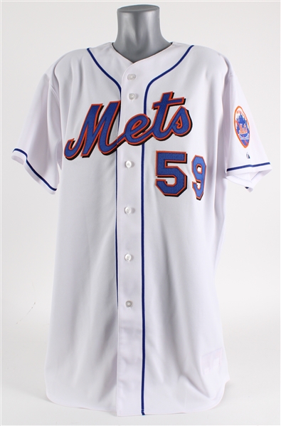 2006 Guillermo Mota New York Mets Game Worn Home Jersey (MEARS LOA)