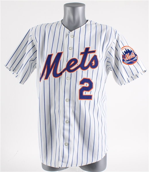 1995 Damon Buford New York Mets Game Worn Home Jersey (MEARS LOA)