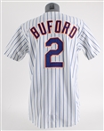 1995 Damon Buford New York Mets Game Worn Home Jersey (MEARS LOA)