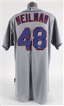 2008 Aaron Heilman New York Mets Game Worn Road Jersey (MEARS LOA)