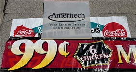 1960s-1990s County Stadium Ameritech Sign, Banners, Trading Cards & Much More (Lot of 2000+)