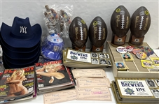 1960s-1990s County Stadium Ameritech Sign, Banners, Trading Cards & Much More (Lot of 2000+)