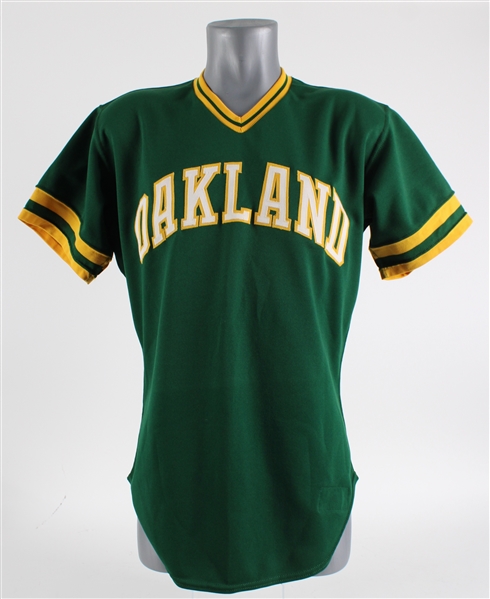 1981-82 Ricky Henderson Oakland Athletics Alternate Professional Model Jersey 