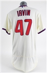 2019 Cole Irvin Philadelphia Phillies Alternate Jersey (MLB hologram VS083492)