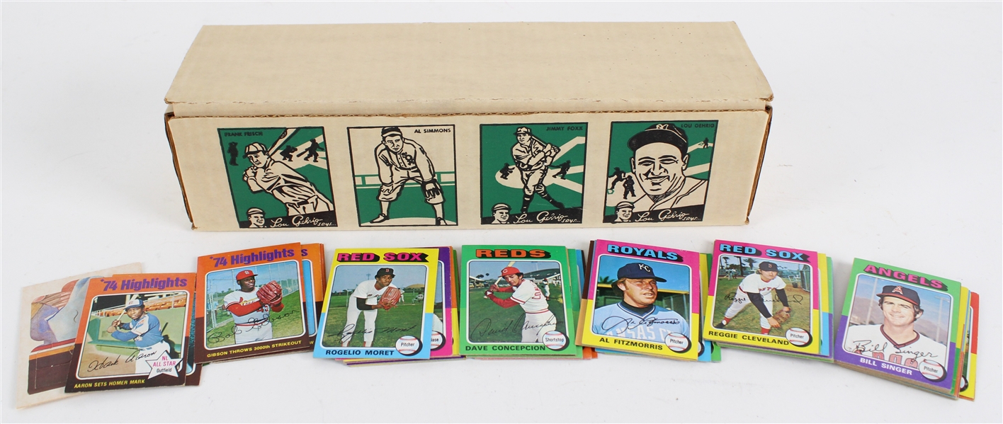 1975 Baseball Topps Stars Trading Card Set 