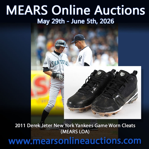 2011 Derek Jeter New York Yankees Game Worn Cleats (MEARS / Steiner LOA)