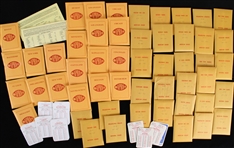 1930s-60s APBA Baseball Team Card Sets w/ Original Envelopes (Lot of 50) 