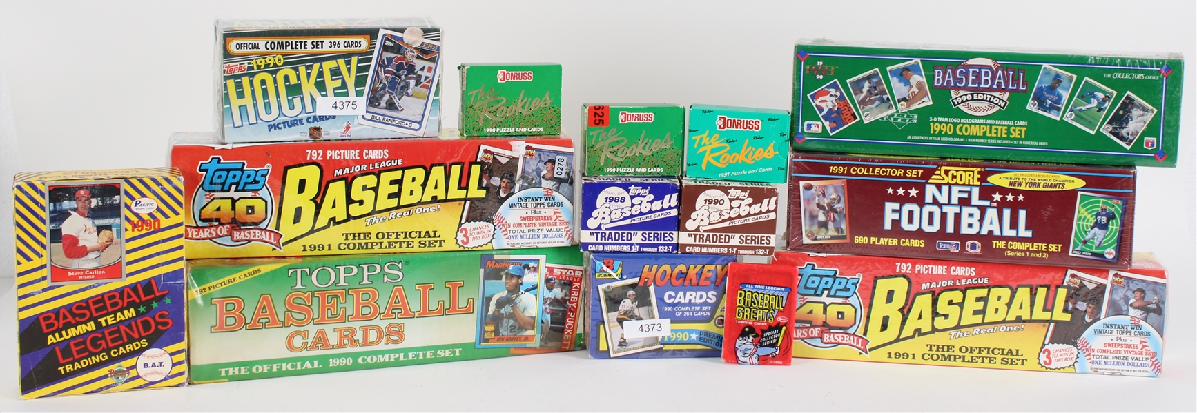 1980s-90s Baseball, Hockey, Football Trading Cards (Lot of 2000+)