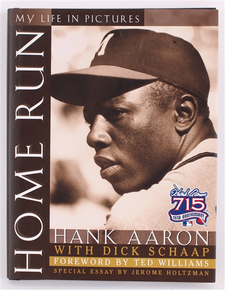 1990s-2000s Hank Aaron Milwaukee Braves Signed Home Run Book, Signed Packer Photos & more (Lot of 14)(JSA) 