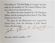 1940s Bob Clampett Signed 13x17 Framed Display w/ John Steuart Curry Signed Red Badge of Courage (JSA) 