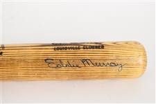 1985 Eddie Murray Baltimore Orioles Louisville Slugger Signed Game Used Bat (JSA) MEARS A7