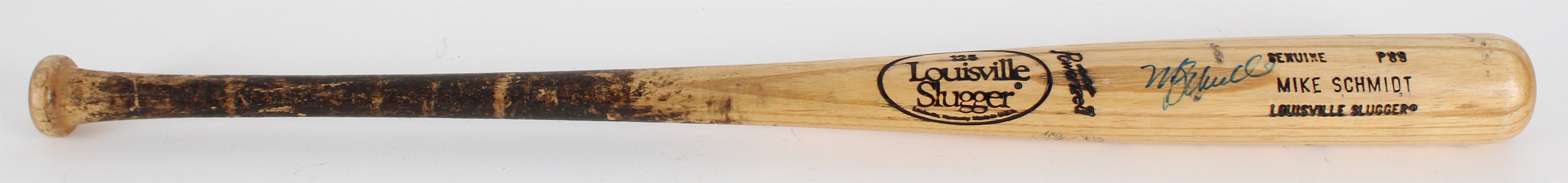 1986-89 Mike Schmidt Louisville Slugger Professional Model Signed Bat (JSA) MEARS LOA
