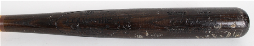 1982-83 Cal Ripken Jr Baltimore Orioles Louisville Slugger Professional Model Game Used Bat (MEARS A7)
