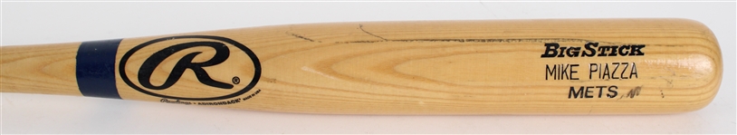 1990 Mike Piazza New York Mets Rawlings Game Used Bat (MEARS A6)