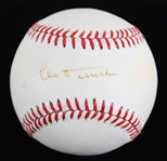 1989-94 Leo Durocher New York Yankees Signed ONL White Baseball (JSA) 
