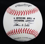 1989-94 Leo Durocher New York Yankees Signed ONL White Baseball (JSA) 