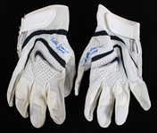 2008 Robinson Cano New York Yankees Signed Game Worn Batting Gloves (JSA) 