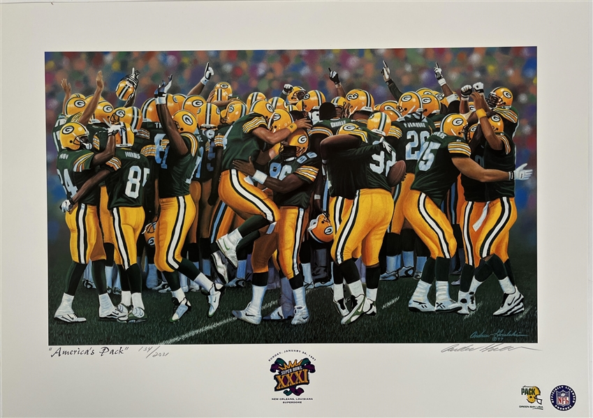 1997 Green Bay Packers "Americas Pack" 22"x30" LE 134/2031 Print 