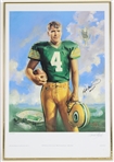 1996 Brett Favre Green Bay Packers Signed 19"x28" Framed NFLs MVP LE Print (JSA) 