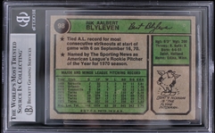 1974 Bert Blyleven MN Twins #98 Topps Slabbed Card (Beckett 5.5 EXCELLENT+) 