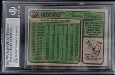 1974 Harmon Killebrew MN Twins #400 Topps Slabbed Card (Beckett 4.5 VG-EX+)