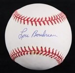 1994-99 Lou Boudreau Cleveland Indians Signed OAL Budig Baseball (JSA) 