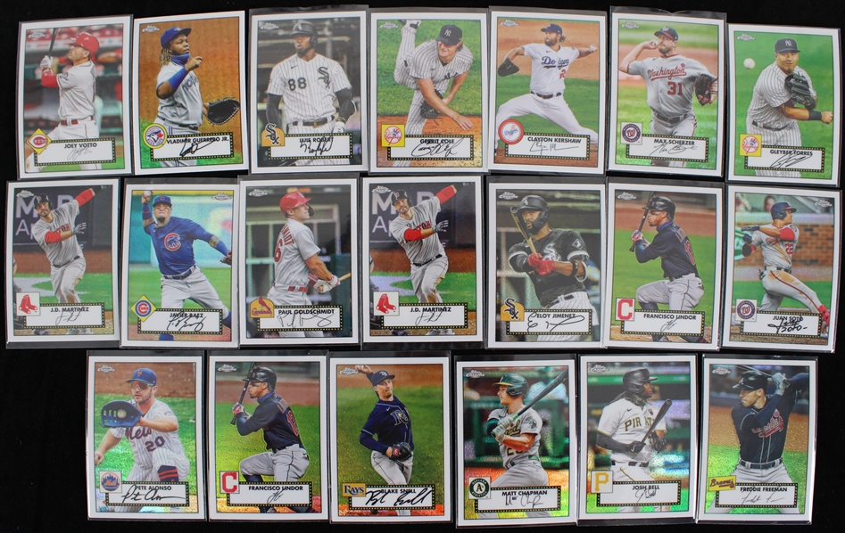 2021 Topps Chrome Card Collection w/ Gerrit Cole, Clayton Kershaw & more (Lot of 20)