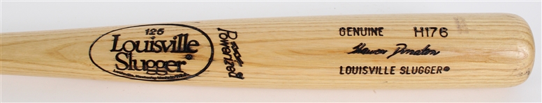 1986-89 Shawon Dunston Chicago Cubs Louisville Slugger Professional Model Bat (MEARS LOA)