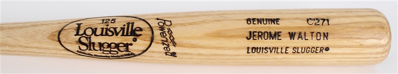 1989 Jerome Walton Chicago Cubs Louisville Slugger Professional Model Game Bat (MEARS LOA) Rookie Season