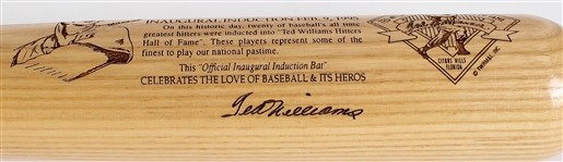 1995 MINT Ted Williams Hitters HOF Inaugural Induction LE 134/406 Bat 