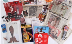 1990s Michael Jordan Collection w/ Signed Kareem Abdul Jabbar Book & more (Lot of 25+)(JSA)
