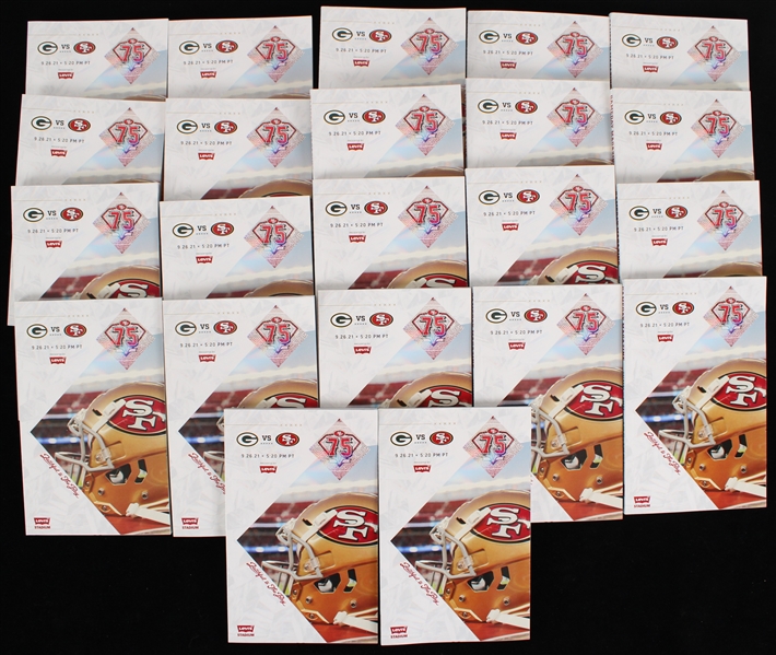 2021 Packers vs. 49ers Programs (Lot of 22)