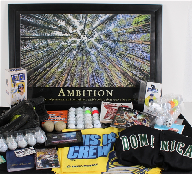 2020s Ambition 27"x39" Framed Poster, Golf Balls, Bobbleheads & more (Lot of 65+)