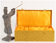 Souvenir Chinese Terracotta 11.5" Warrior w/ Case 