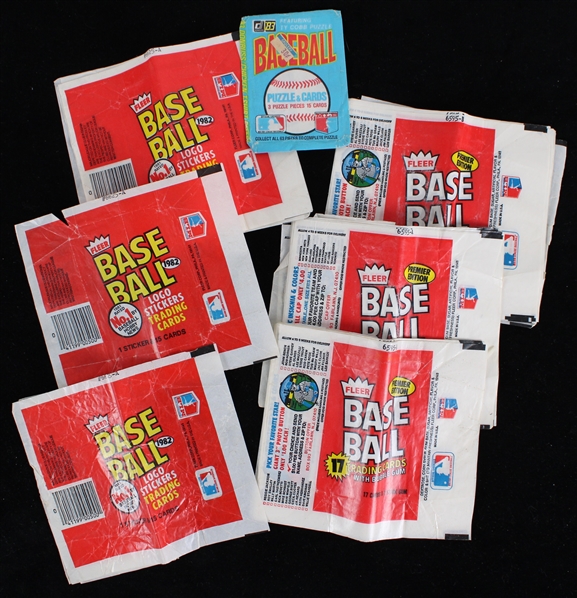 1981-1983 Fleer and Donruss Trading Card Wrappers (Lot of 39)