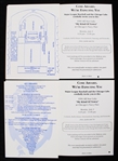 1990 All Star Game Gala Navy Pier Chicago Official Invitations (Lot of 2)